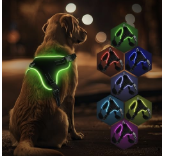 Light Up Dog Harness Medium